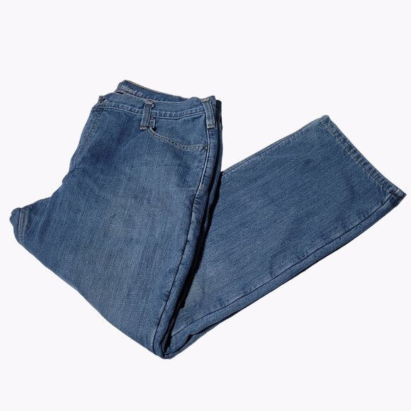 Carhartt Fleece Lined Jeans Mens Size 42 X 30 Relaxed Fit High Rise Medium Wash - Picture 1 of 10